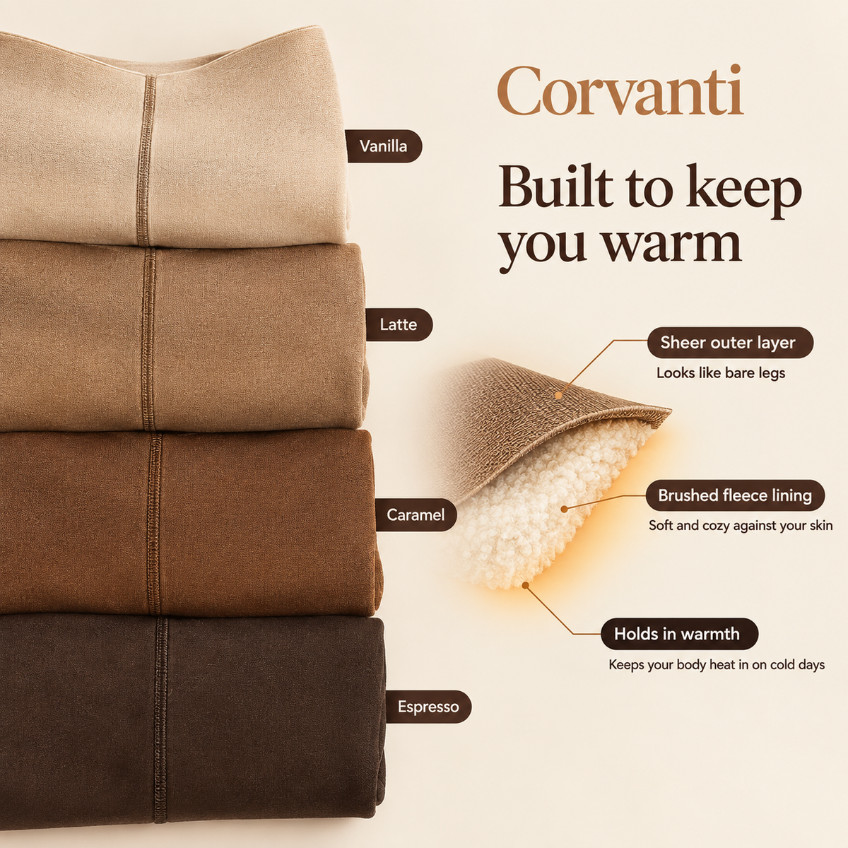 Corvanti™ Illusion Fleece Tights